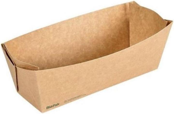 Actual product image Biopak Container Viking Slim Brick Box 1100 ml, brown, 300 pieces (300 x)