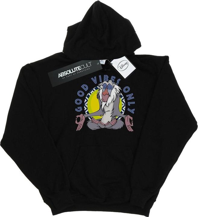 Actual product image Disney Mens The Lion King Rafiki Good Vibes Only Hoodie (M)