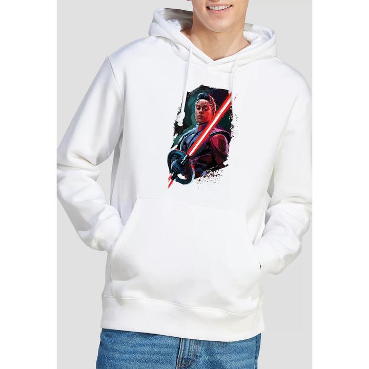 Actual product image Star Wars Mens Obi Wan Kenobi Reva Painted Hoodie (L)