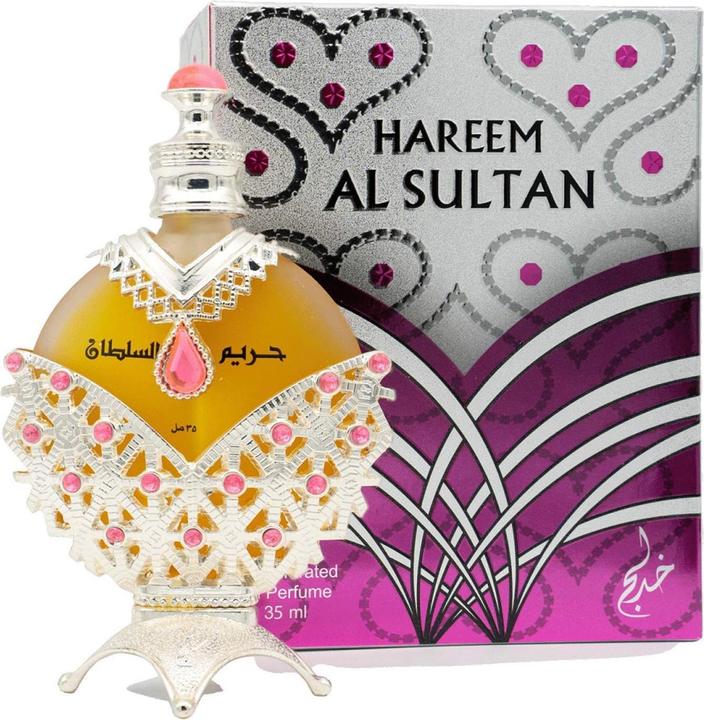 Actual product image Hollister Khadlaj Women's Hareem Sultan Silver Attar Oil Perfume (Eau de parfum, 35 ml)