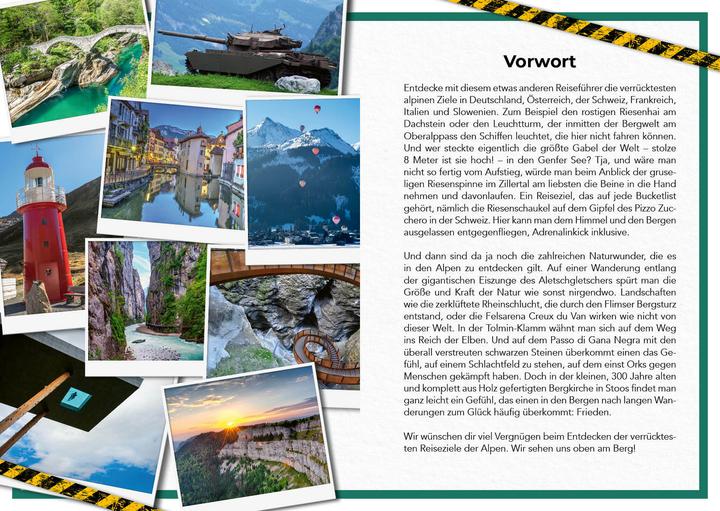 Image du produit Böck:Verrückteste Reiseführer f.Alpen (Allemand, Daniel Wiechmann, Corinna Bück, 2025)