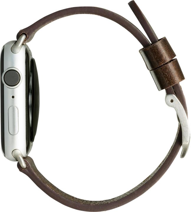 Produktbild dbramante1928 Bornholm - Watch Strap 44mm - Dark Brown/Silver (44 mm, Leder)