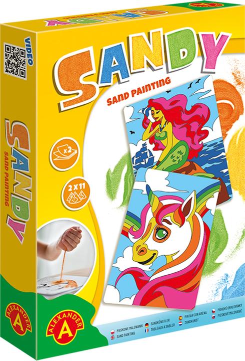 Actual product image Selecta Spielzeug Sandy Sand Painting Unicorn and Mermaid