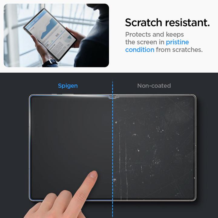 Produktbild Spigen Glas.TR Sam Tab S9 Ultra 14.6" X910/X916B "EZ FIT" szkło hartowane AGL06998 (1 Stück, Galaxy Tab S9 Ultra)