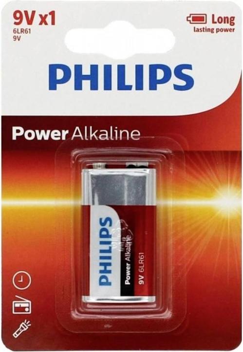 Produktbild Philips Power Life 6LR61P1B - Batterie 9V - Alkalisch (1 Stk., 9V Block)