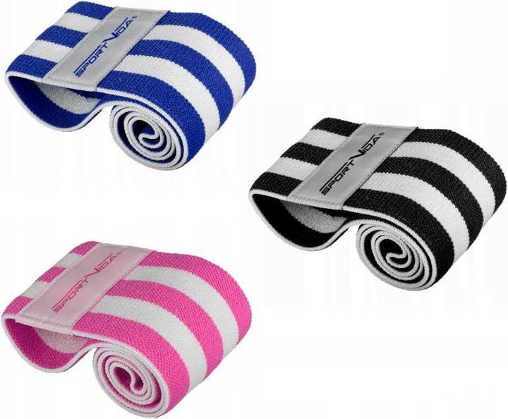 Immagine prodotto Sportvida Set 3in1 Fitness & Crossfit fascia per fianchi, glutei e muscoli inferiori in gomma 31/36/40 cm * (0.40 m)