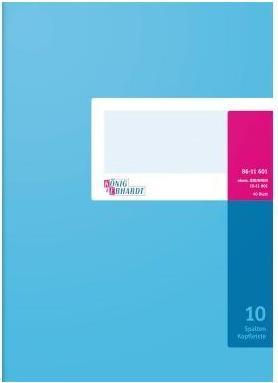 Image du produit König & Ebhardt Livret à colonnes DIN A4 bleu clair/magenta 10 colonnes 40 fls (40 x)