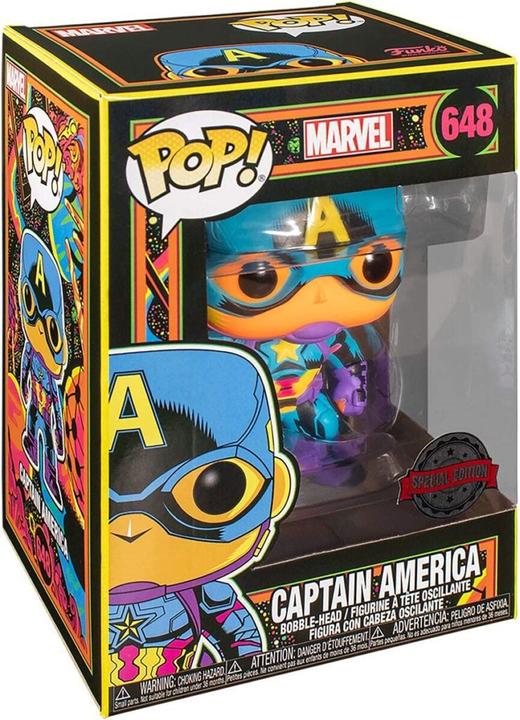 Produktbild Funko POP! - Marvel - Black Light: Captain America