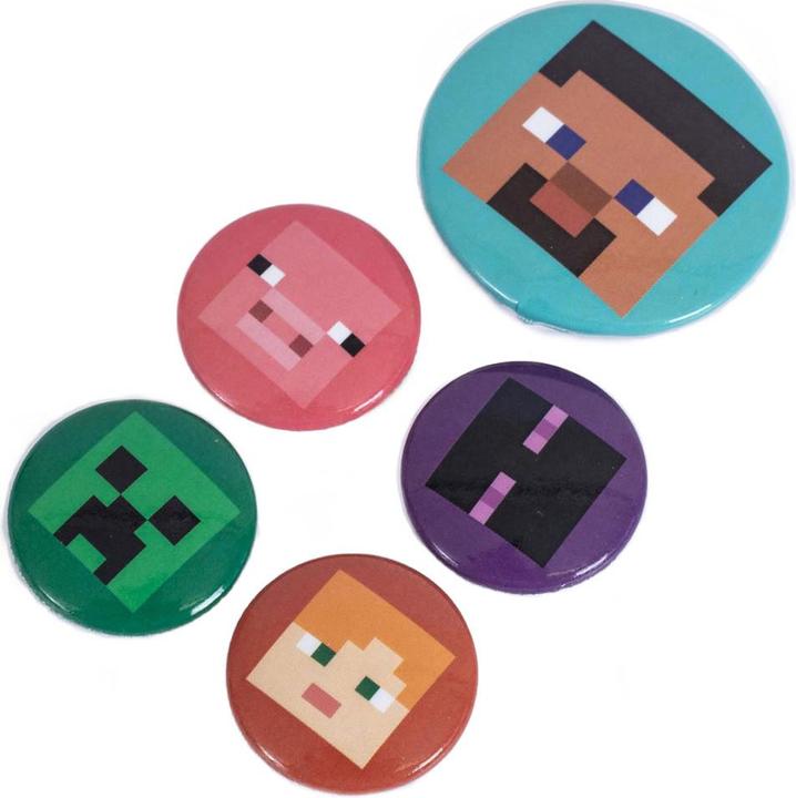 Produktbild Minecraft Schwein AnsteckerSet Knopf