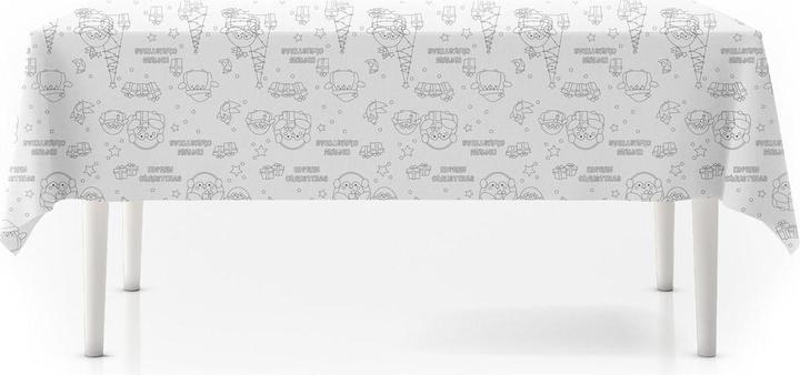 Actual product image Christmas Coloured Tablecloth