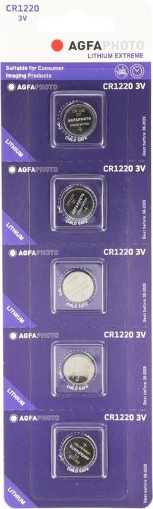 Actual product image AGFAPHOTO Button cell CR 1220 Lithium 3 V 5 pcs. (5 pcs., CR1220)