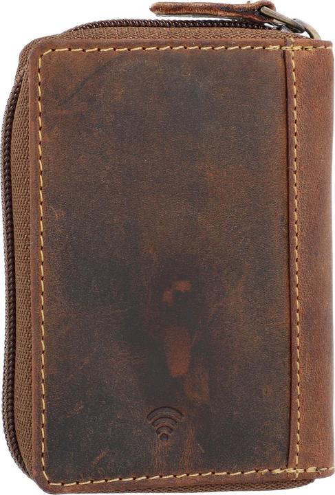 Actual product image Greenburry Vintage credit card holder RFID leather 7.5 cm
