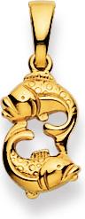 Actual product image Natsumi Schmuck Pendant Zodiac Fish Yellow Gold 18K/750 (750/18 K Yellow gold)