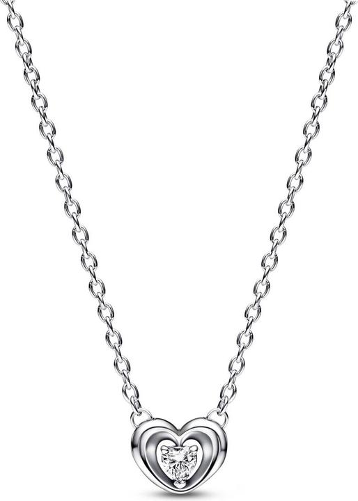 Produktbild Pandora Strahlendes Herz & Schwebender Stein Halskette (Sterling Silber 925, 45 cm)