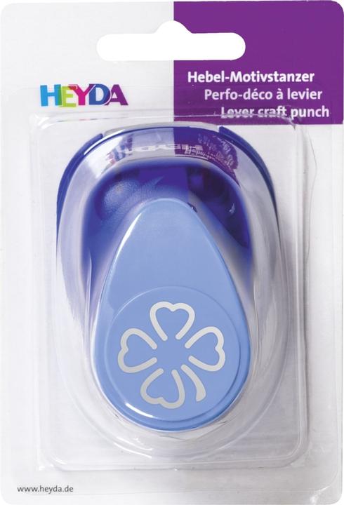Produktbild Heyda Motivstanzer für Karton bis 220g/qm Kleeblatt Pop-Up gross ca. 25x25mm
