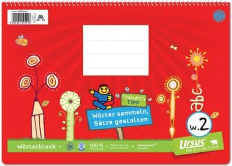 Actual product image Ursus Spiral notepad A4 landscape lined 52BL (A4, Angled lined)