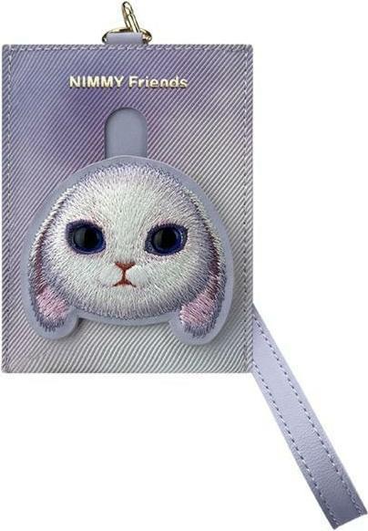 Actual product image iLike Nimmy card wallet purple Big Eyed Pet 2.0 Rabbit