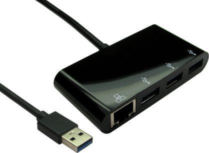 Produktbild Rs Pro USB-Netzwerkadapter Stecker A USB 3.0 B RJ45-Buchse Buchse (USB 3.0, RJ45 (1x))