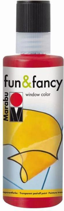 Actual product image Marabu Window paint Fun & Fancy (Ruby Red, 80 ml)