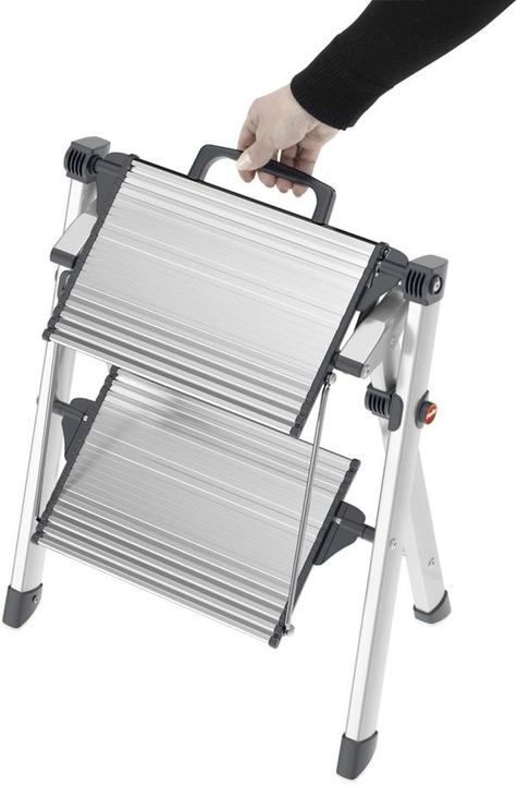 Actual product image Hailo MK80 ComfortLine, comfort stepladder, 2 steps (Stile, 46 cm)