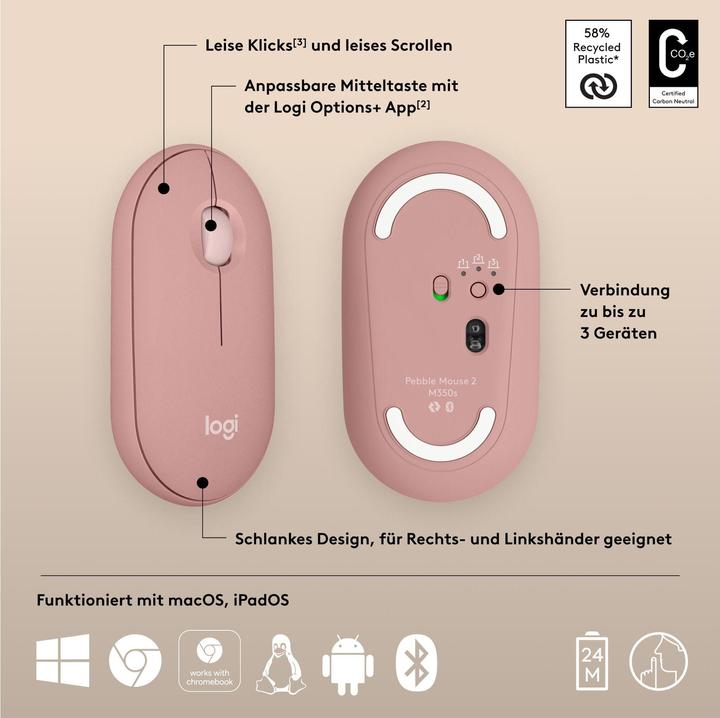 Produktbild Logitech Pebble 2 (Kabellos)