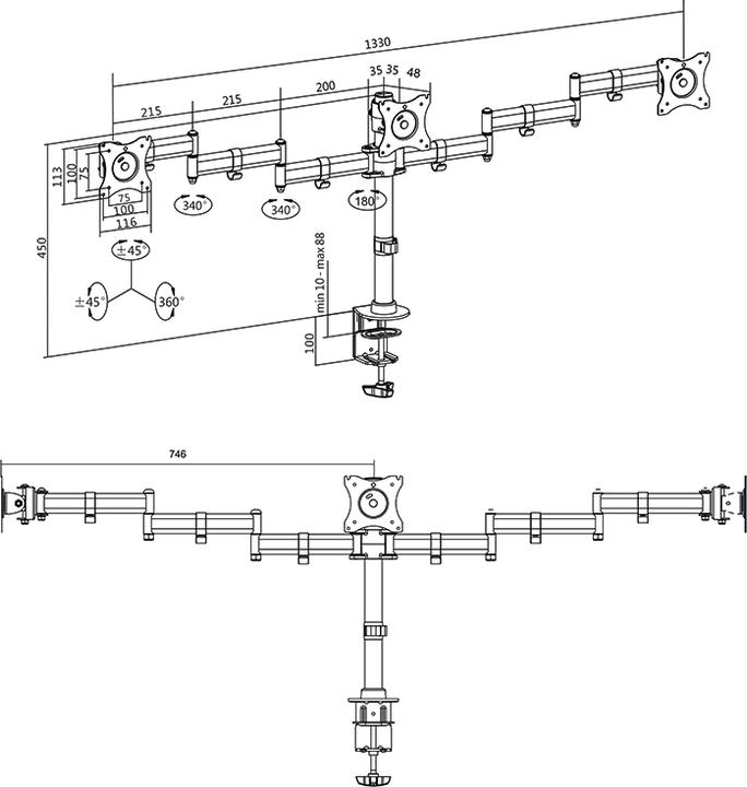 Produktbild LogiLink BP0050 (Tisch, 27")