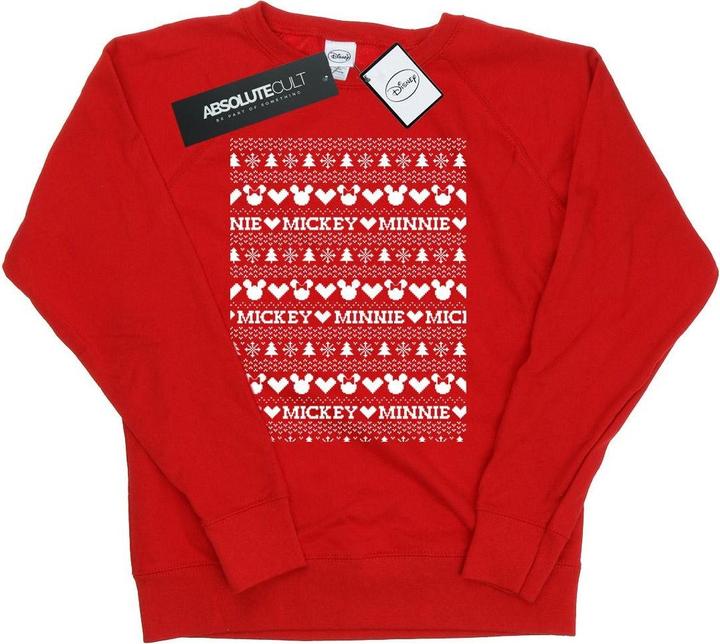 Immagine prodotto Disney Mickey And Minnie Christmas Fair Isle Felpa Donna (L)