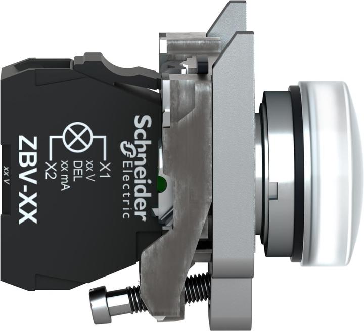 Image du produit Schneider Electric Voyant lumineux LED 48-120VAC blanc XB4BVG1