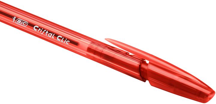 Actual product image Bic CRISTAL CLIC - non-refillable (Red, 20 x)
