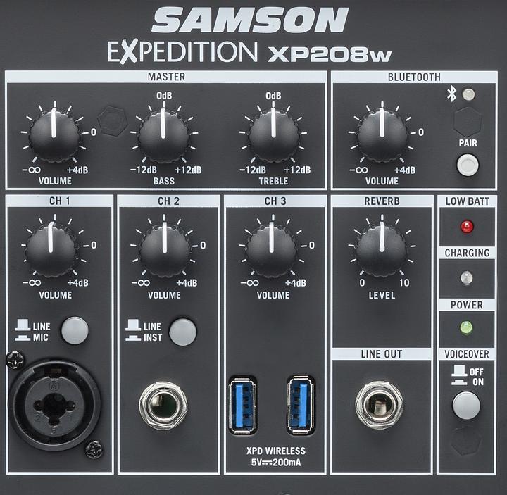 Actual product image Samson Expedition XP208w (1x 200 W)