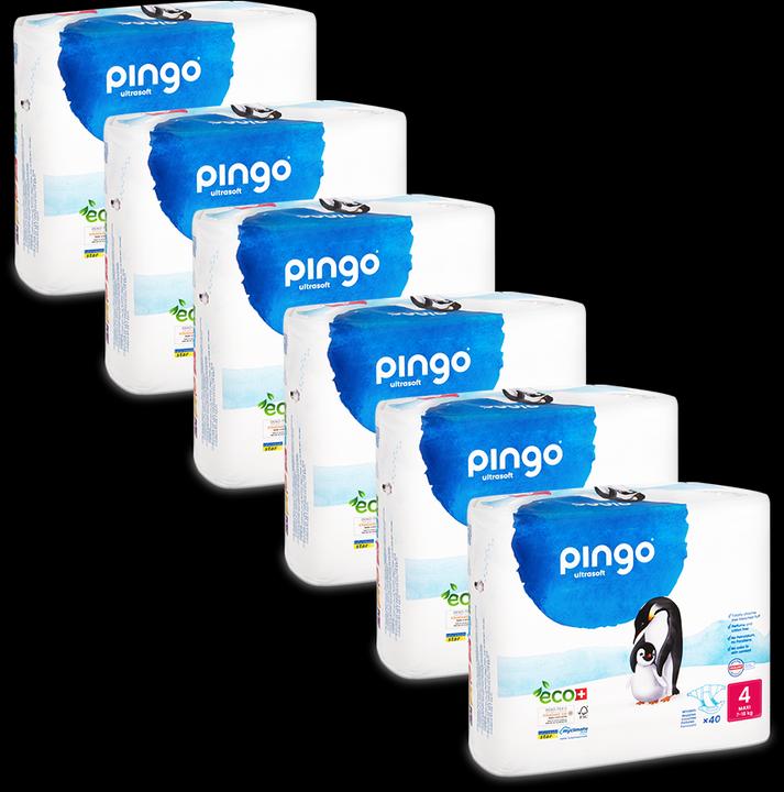 Pingo Eco nappies (Size 4, Monthly box, 240 Piece)