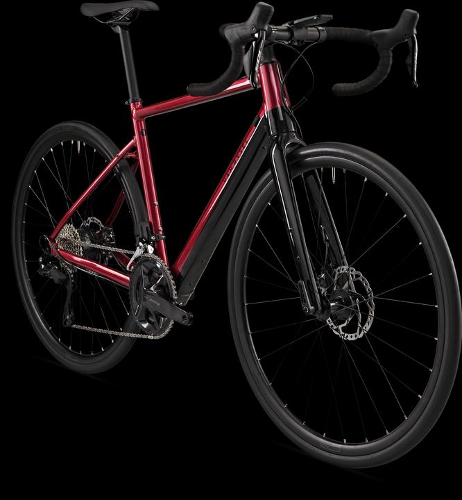 Actual product image Van rysel E-bike road bike E-EDR - E-EDR AF Shimano 105 Di2 2×12S red