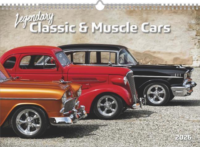 Produktbild Legendary Classic & Muscle Cars 2026 - Wand-Kalender - Auto-Kalender - 42x29,7 - Oldtimer (Deutsch)