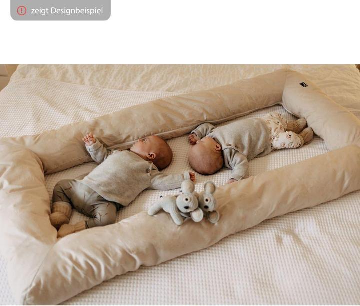 Actual product image Alvi Baby nest & cot bumper nest Carré Slumber Carré Jersey - Starry sky