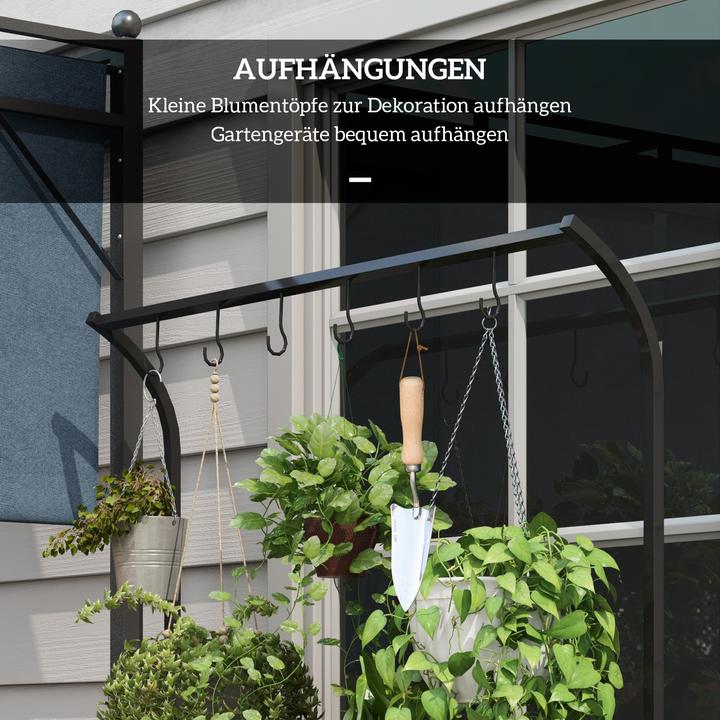 Produktbild Outsunny Blumenständertreppe mit 6 Haken