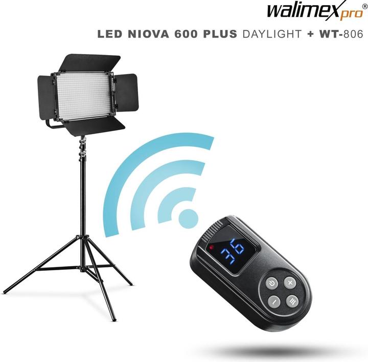 Produktbild Walimex LED Niova 600 Plus Daylight + Stativ WT-806 (Flächenleuchte)