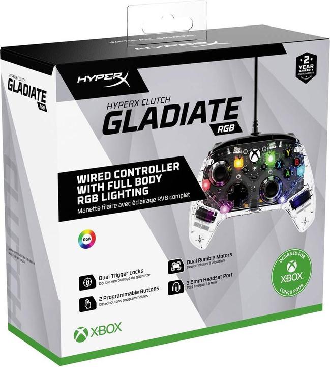 Actual product image HyperX Clutch - Wired Gaming RGB Controller - Xbox (Xbox Series X, Xbox One S, PC, Xbox Series S)