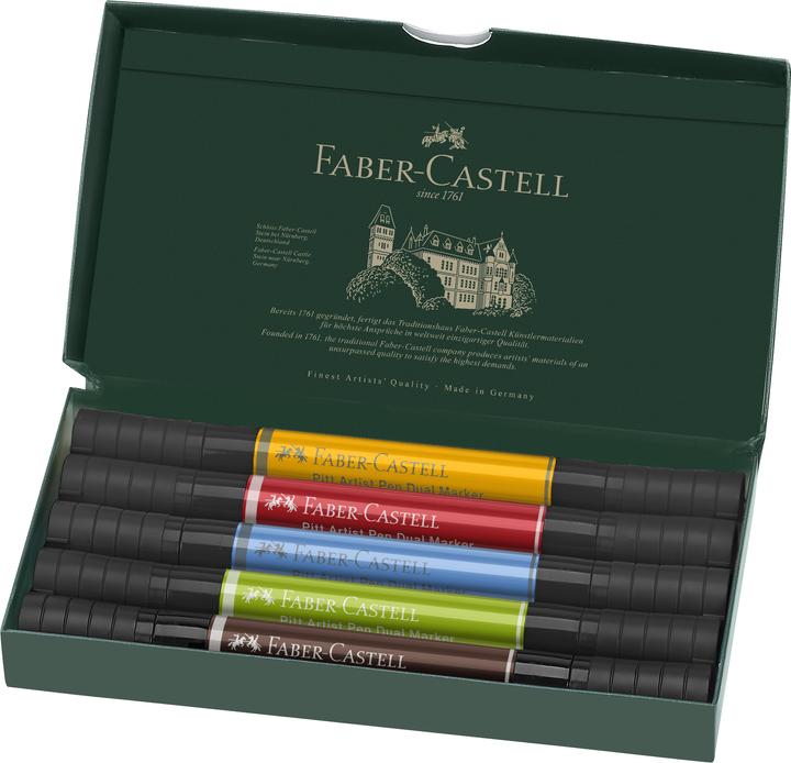 Produktbild Faber-Castell Tuschestift (Mehrfarbig, 5 x)