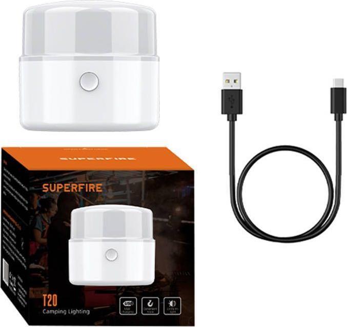 Actual product image Superfire Lampa kempingowa SupFire T20, USB, 200lm, 1200mAh