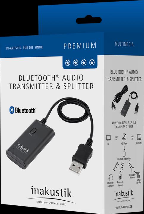 Actual product image Inakustik Bluetooth Audio Transmitter & Splitter (Channels)