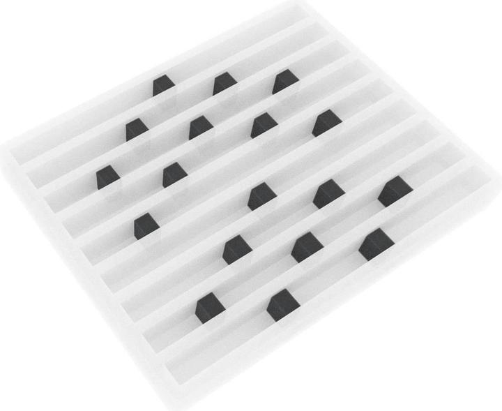 Produktbild Feldherr HS025A002 - 50 Distanzstücke / Schaumstoffquader / Schaumstoffblöcke 25 mm x 20 mm x 15 mm (Schaumstoff)