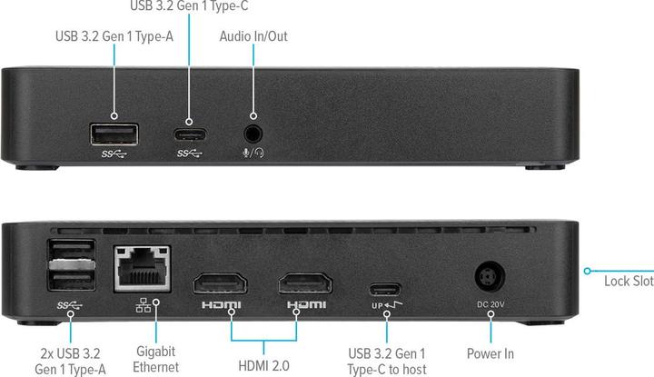 Actual product image Targus DOCK310EUZ (USB-C, 9 Ports)