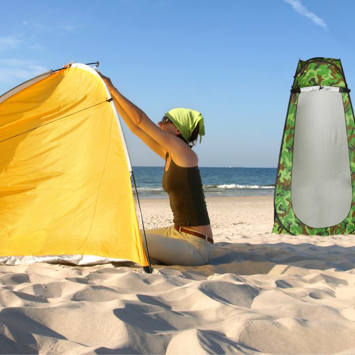 Image du produit Relaxdays Tente de douche camping, Pop Up (1.98 kg)
