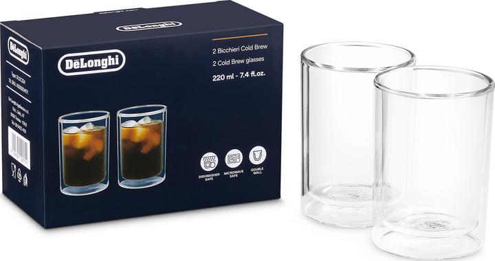 Produktbild De'Longhi Doppelwandgläser Cold Brew 220ml à 2 (220 ml, 2 x)