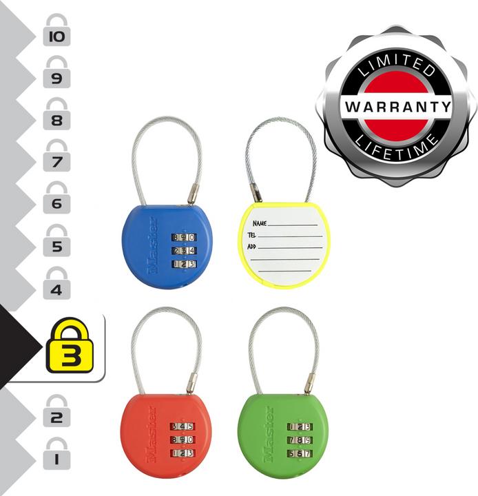 Immagine prodotto Master Lock Serratura a cavo