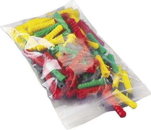 Actual product image Raja PBAG73 transparent resealable bag 200 mm (1000 x)
