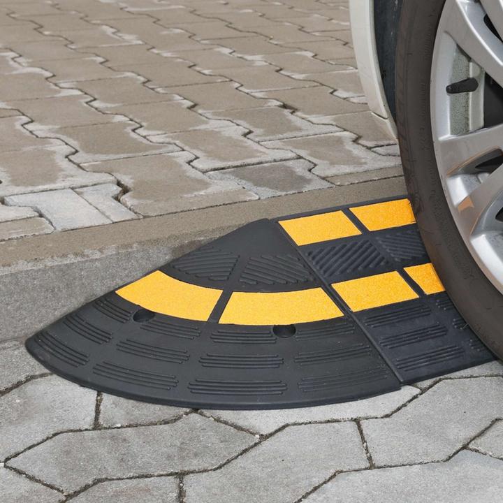 Produktbild Moravia MORION Bordstein-Rampe Gummi Abschlusselement, 360x360x100 mm (36 cm)