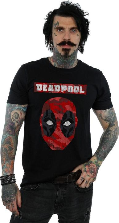 Immagine prodotto Deadpool Camo Head Maglietta Uomo (5XL)