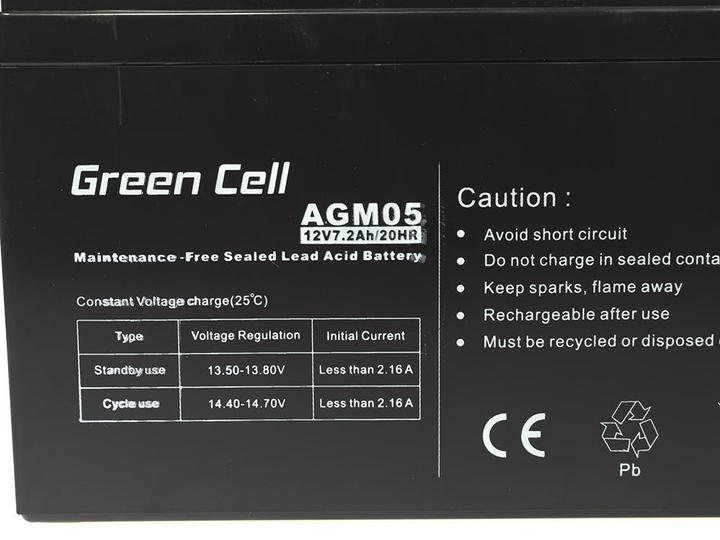 Image du produit GreenCell AGM05 (12 V, 7.20 Ah)