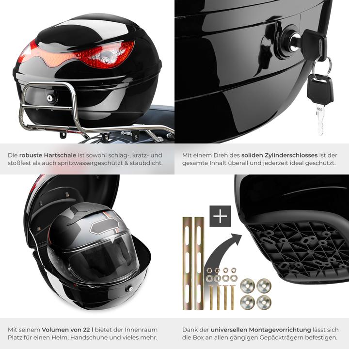 Immagine prodotto tectake Caso di moto (22 l)